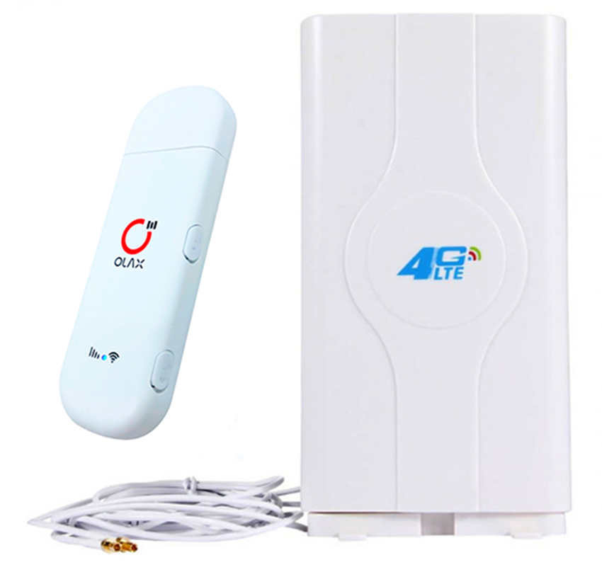 Мобильний модем 4G LTE 3G Wi-Fi роутер Olax F90 USB и антенна MIMO 2 × 9dbi