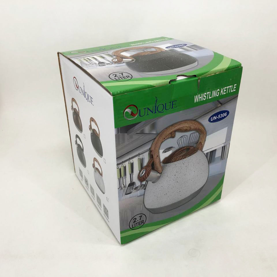 Чайник Unique со свистком UN-5306 2,7л Белый - фото 5