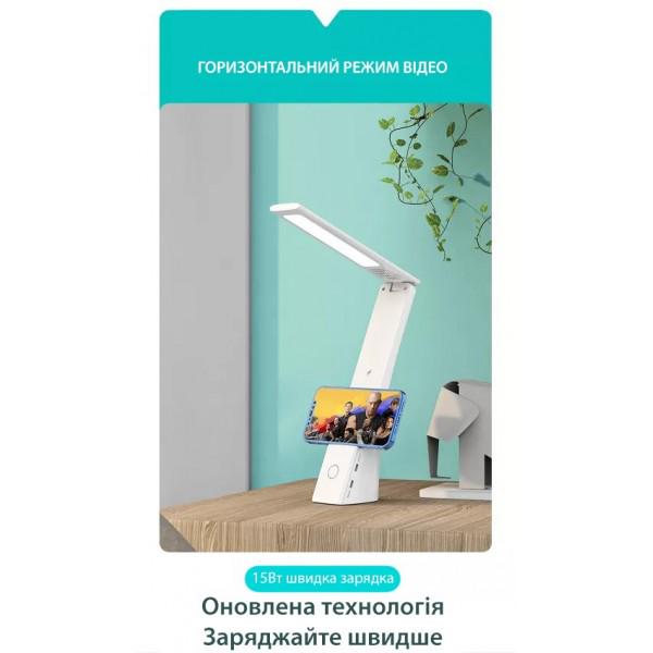 Лампа настольная iPhone KUULAA KL-D6 USB Type-C с зарядным устройством White - фото 6