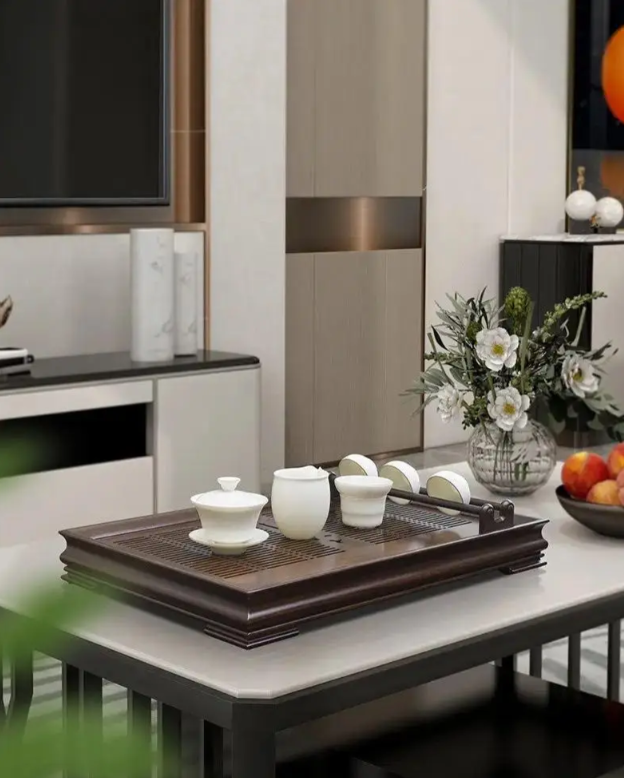 Чабань чайный китайский столик Hantang деревянный 54,6х37,3х6,8 см (833) - фото 4