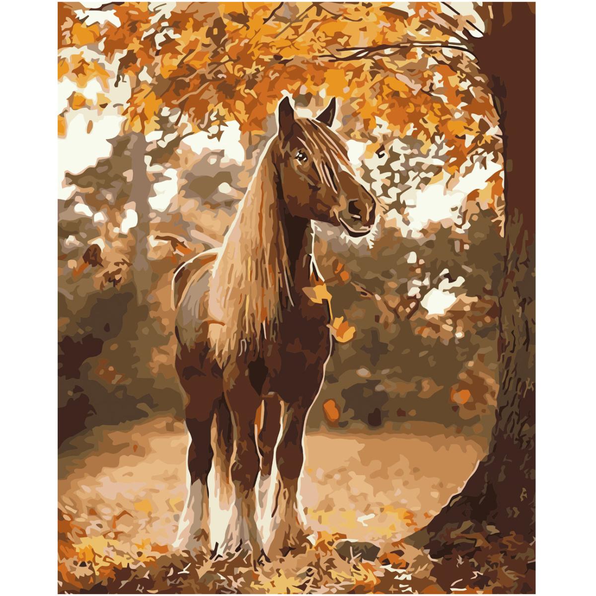 Картина по номерам Strateg Скакун осенью 40x50 см (VA-3703)