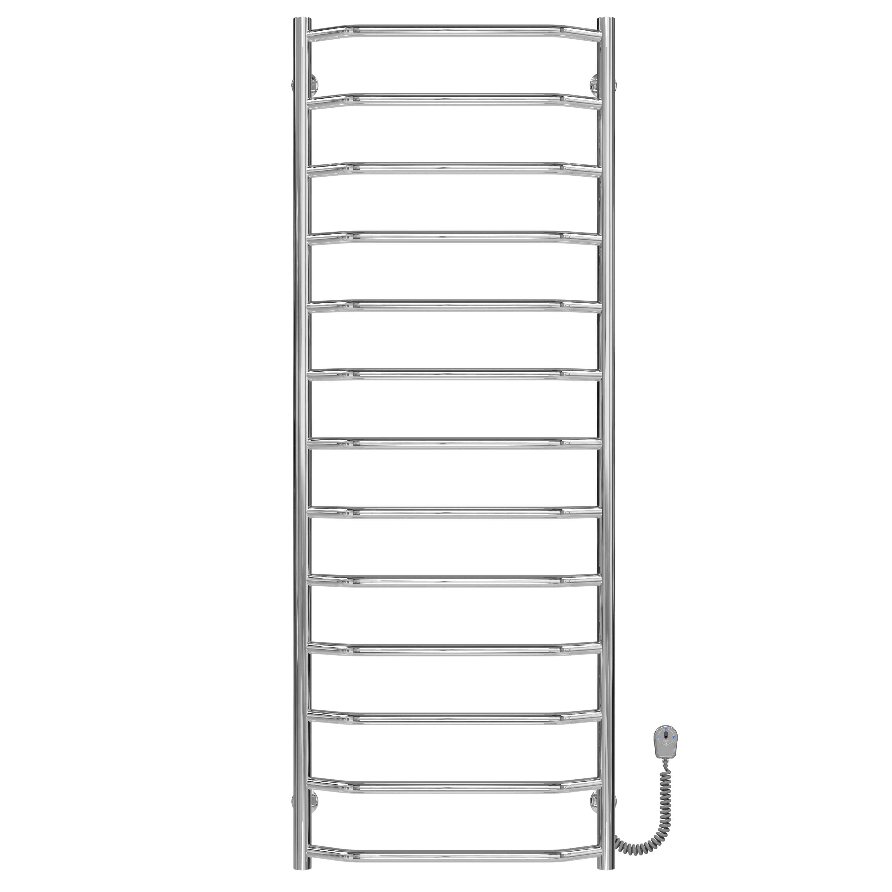 Полотенцесушитель электрический Deffi Трапеция П13 EF16 правое подключение нержавеющая сталь 500х1400 мм Хром (C.TR.140.50.13.ECR5)