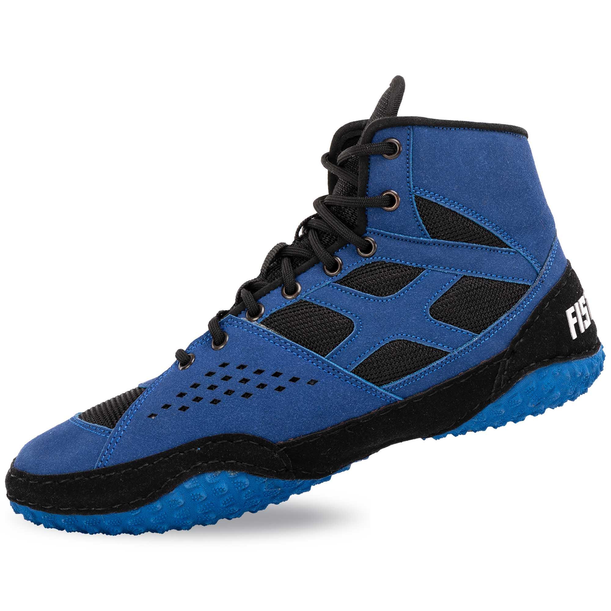 Борцівки FISTRAGE VL-4565 верх замша/низ нековзка гума р. 37/23 см Синій/Чорний (6936116106101) - фото 4 Борцівки FISTRAGE VL-4565 верх замша/низ нековзка гума р. 37/23 см Синій/Чорний (6936116106101) - фото 4