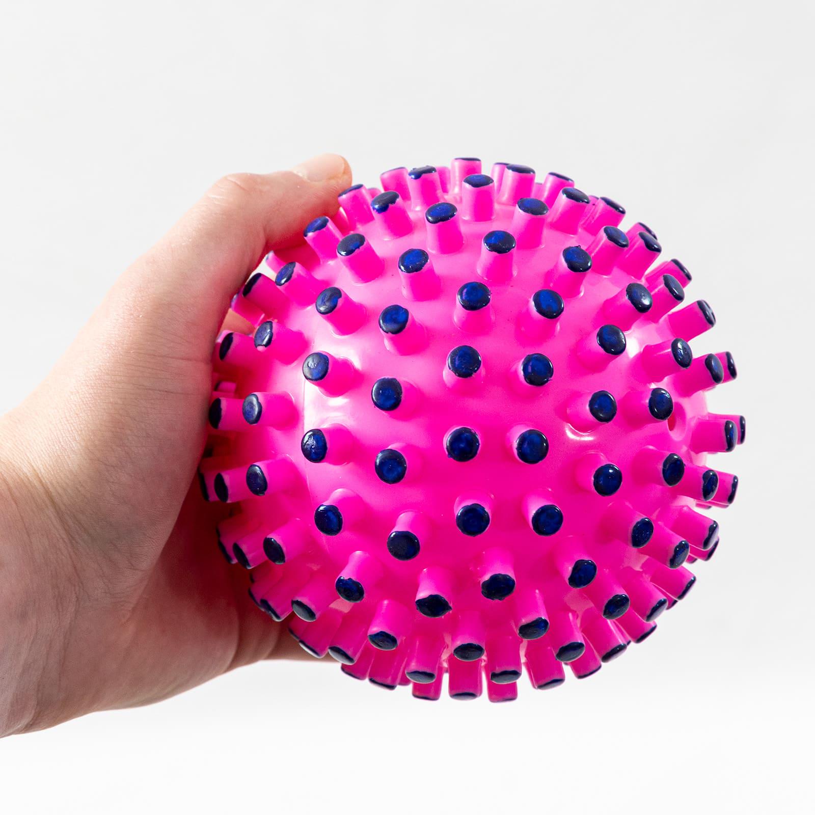 Мяч массажный надувной детский OSPORT 15 см Розово-синий (MS 4525) - фото 3 Мяч массажный надувной детский OSPORT 15 см Розово-синий (MS 4525) - фото 3