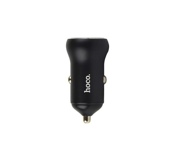 Зарядний пристрій автомобільний Hoco NZ5 Smooth Road Type-C PD 30W USB QC3.0 Black