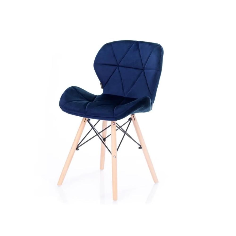 Стул SILLA Velvet Темно-синий (6079-kalam-M)