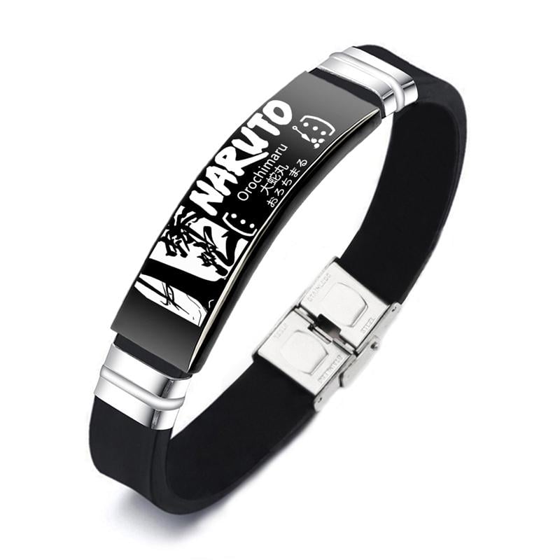 Браслет Orochimaru из медицинской стали на силиконовом ремешке 20 см (BSS-105)