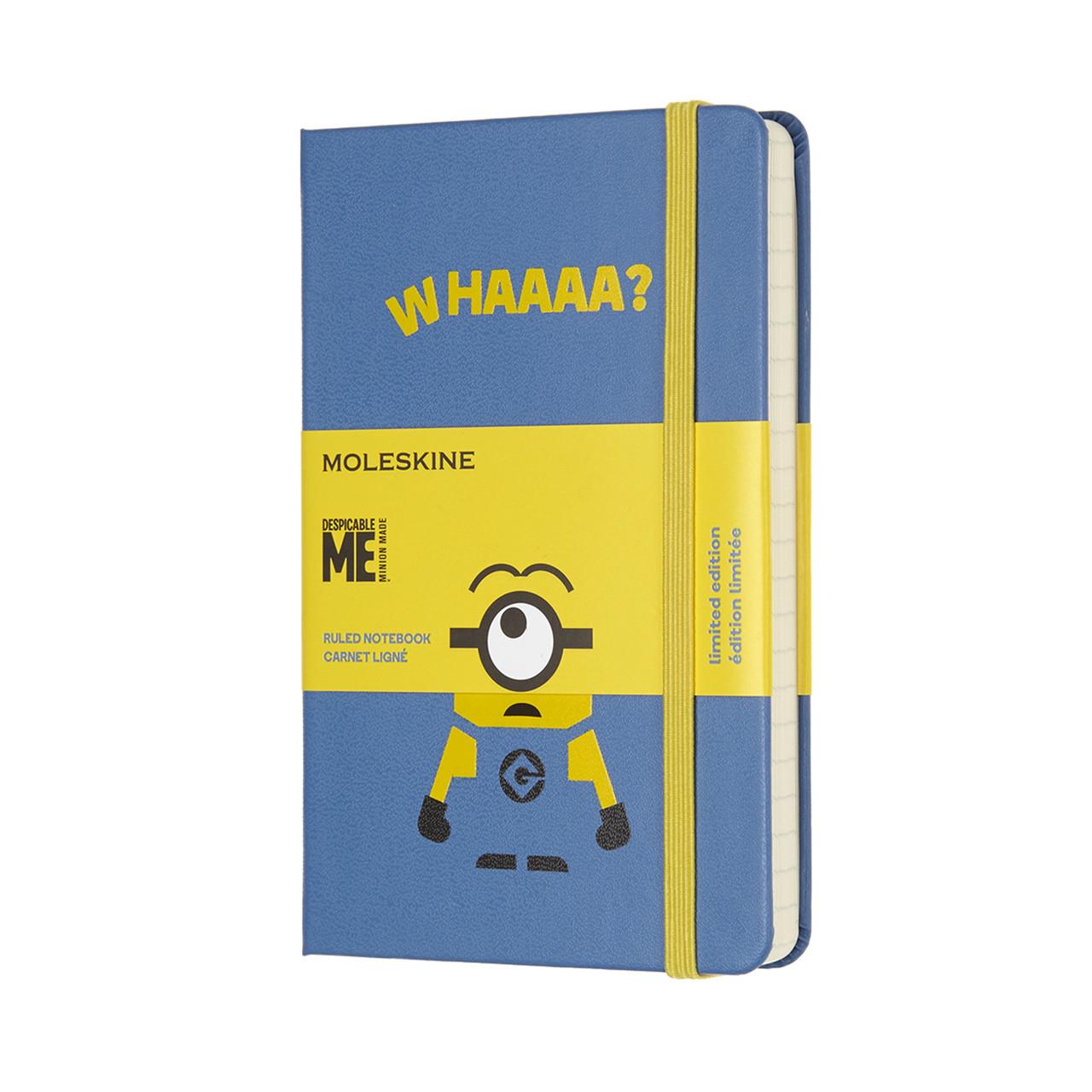 Блокнот Moleskine Limited Minions карманный 192 страницы голубой в линейку 9х14 см (8055002855372)