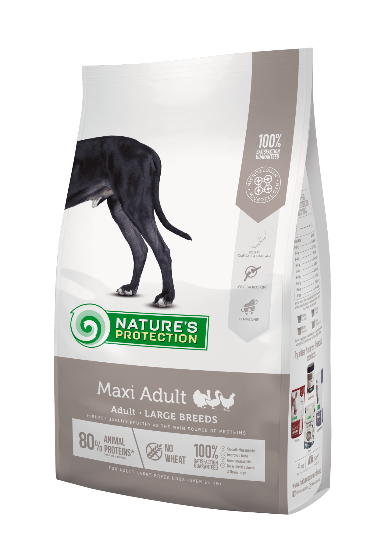 Корм сухой для взрослых собак Nature's Protection Maxi Large Breeds для больших пород 4 кг (38617)