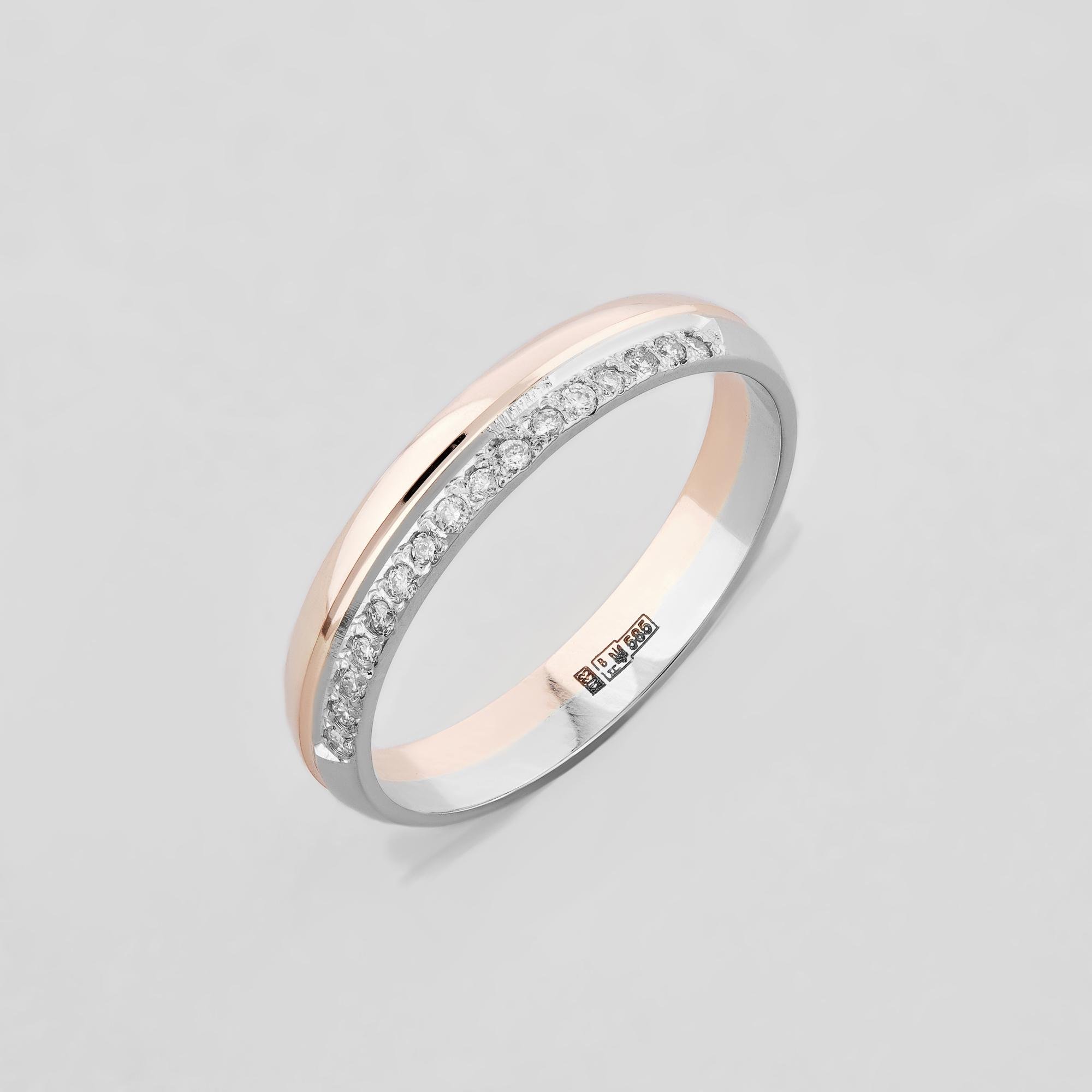 Обручальное кольцо золота Minimal Искренняя любовь р. 16 (3072/01-ч-16)