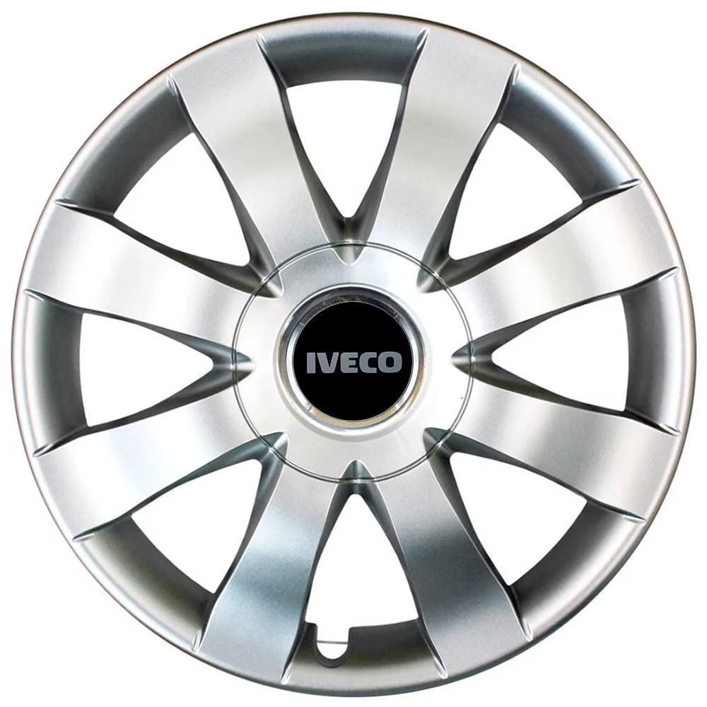 Колпаки SJS 323 з логотипом Iveco R15 4 шт. Серебристый (2789080000)