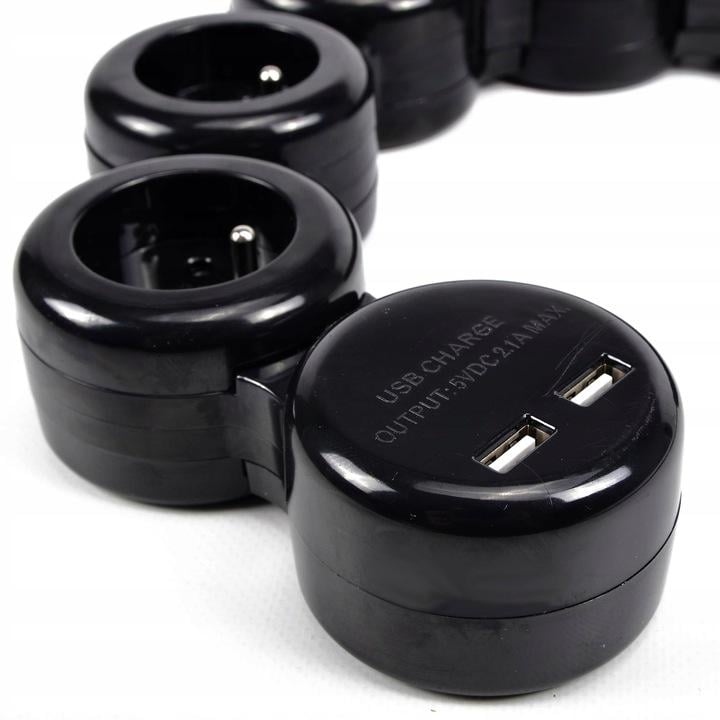 Удлинитель Silver Crest 5 розеток 2 USB-A 1,5 м (P1-00322) - фото 3 Удлинитель Silver Crest 5 розеток 2 USB-A 1,5 м (P1-00322) - фото 3