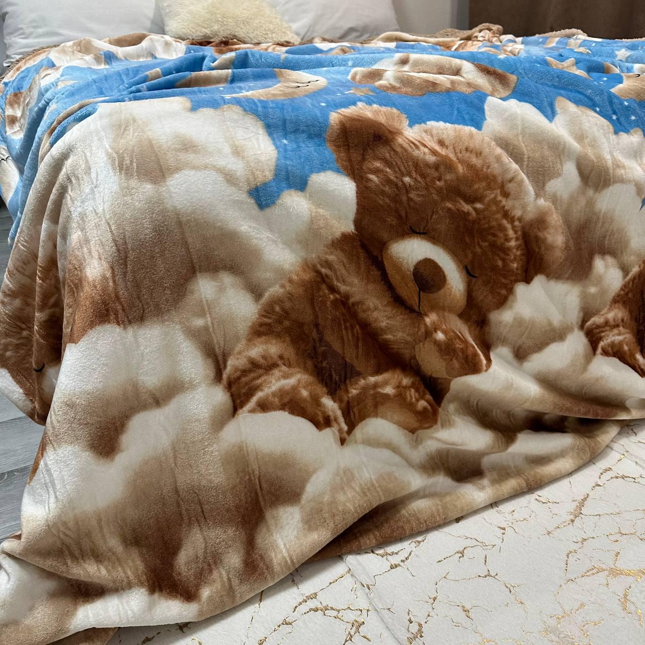 Плед-покривало двостороння 150х210 см Блакитний (30231174) - фото 6 Плед-покривало двостороння 150х210 см Блакитний (30231174) - фото 6