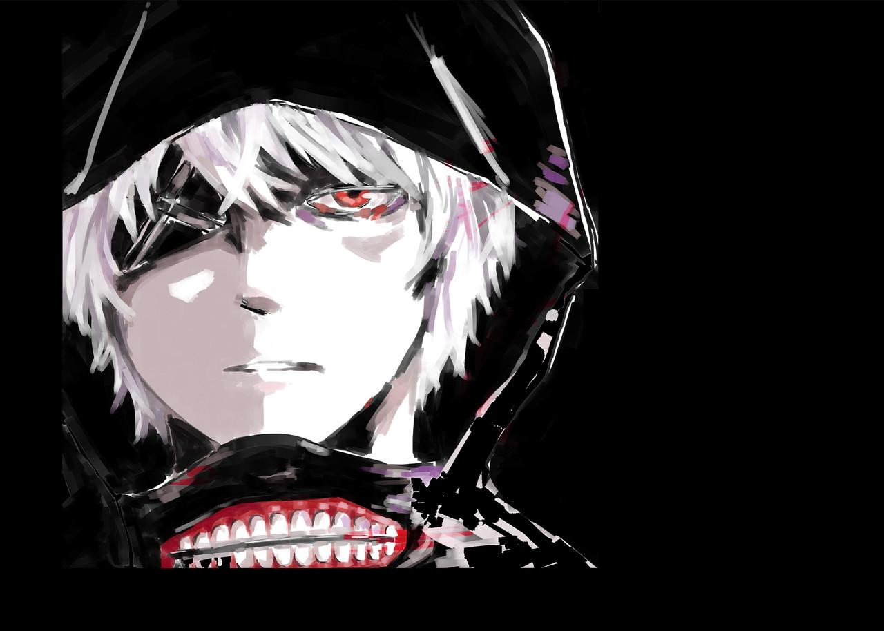 Картина постер Gee! Tokyo Ghoul Токийский гуль кэн канэки 60x40 см TG 09.010 - фото 1