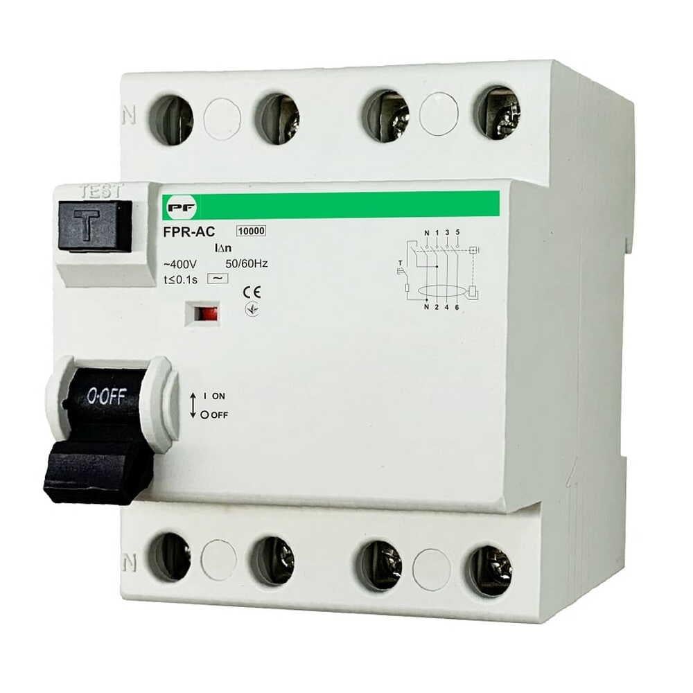 Реле защитного отключения PROMFACTOR FPR-A 4/63А 30 мА (FPR4063030A)