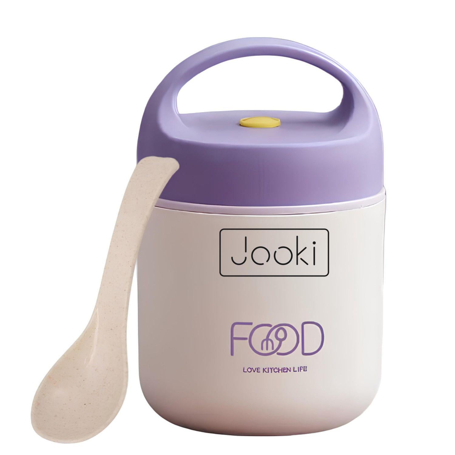 Термобокс LunchMate Pro с ложкой 510 мл Бело-фиолетовый (2538)