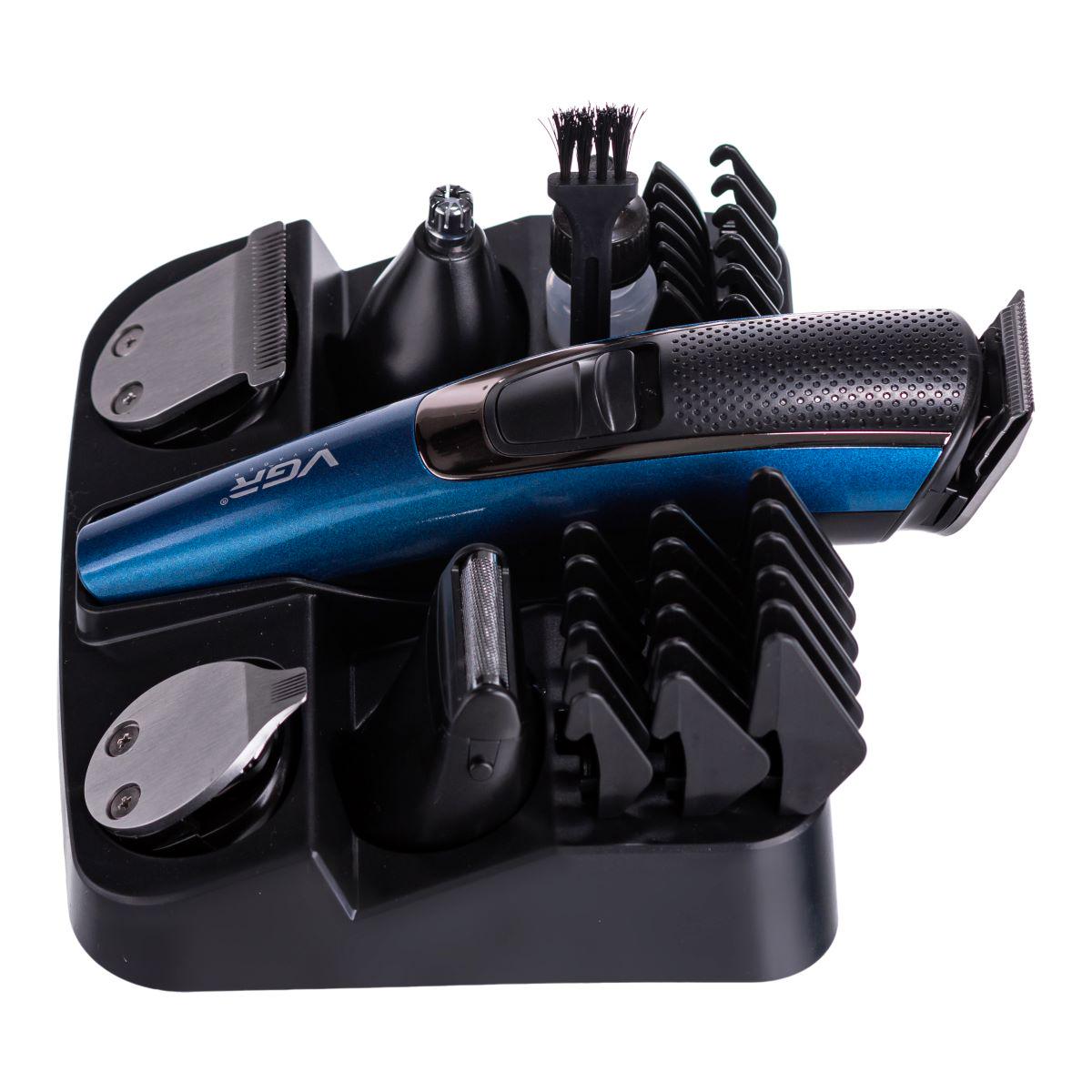 Тример для стрижки VGR V-172 4в1 з насадками Синій (7363) - фото 7 Тример для стрижки VGR V-172 4в1 з насадками Синій (7363) - фото 7