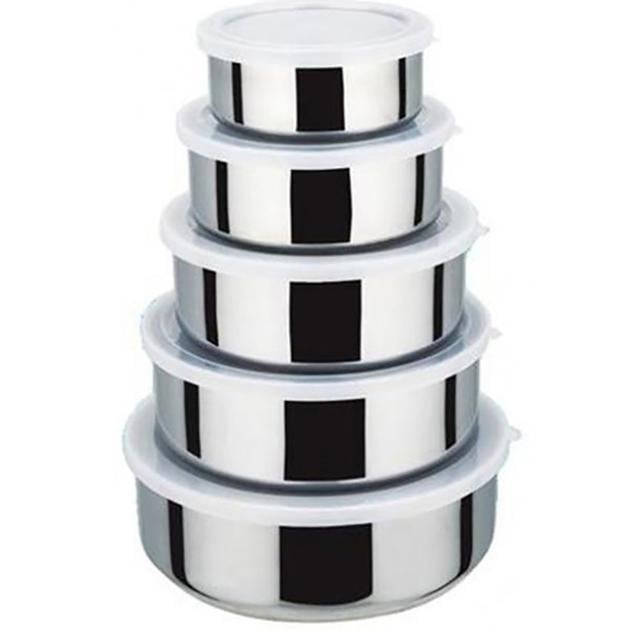 Набір судочків з нержавіючої сталі Frico Fru-438 10/12/14/16/18 см 5 шт. (5774)