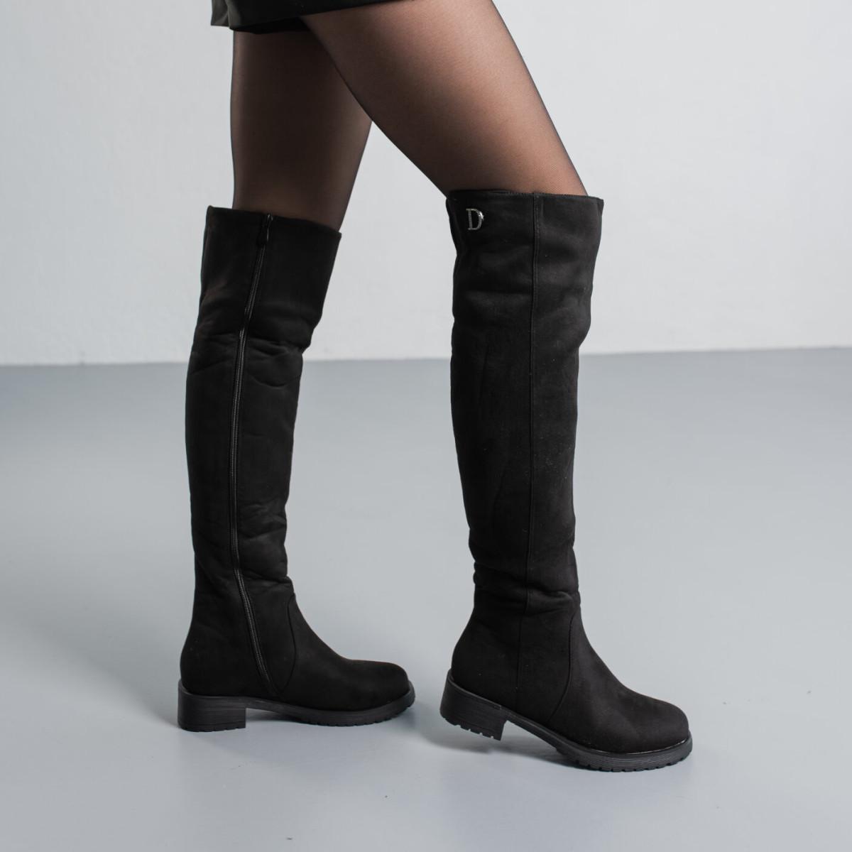 Ботфорти жіночі зимові Fashion р. 38 24,5 см Чорний (3808) - фото 3 Ботфорти жіночі зимові Fashion р. 38 24,5 см Чорний (3808) - фото 3