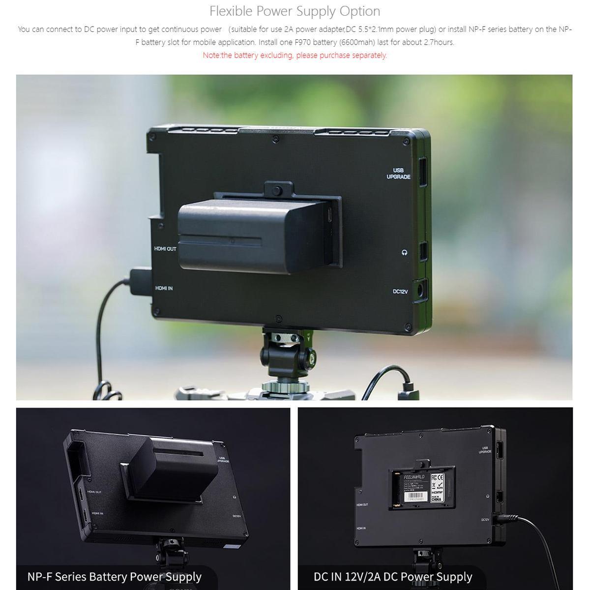 Монітор дисплей накамерний FeelWorld 7" T7 PRO 2000 cd/m2 4K HDMI 60 алюмінієвий корпус (2819875642) - фото 10