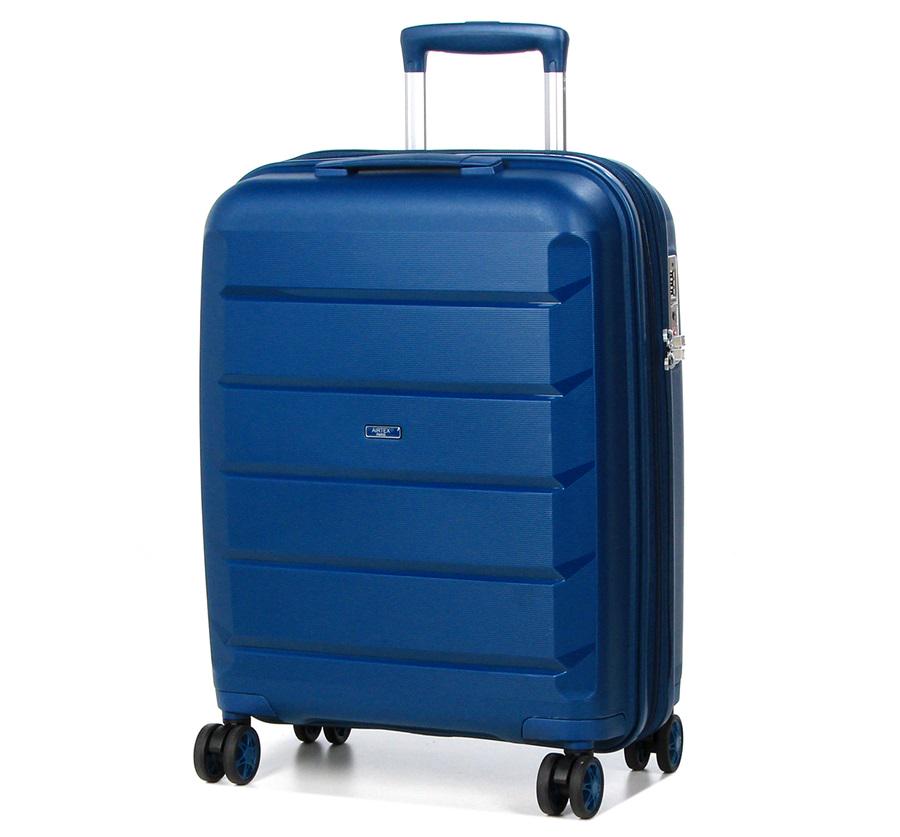 Чемодан маленький полипропилен Airtex 646 S 45 л 55х40х20 см Темно-синий