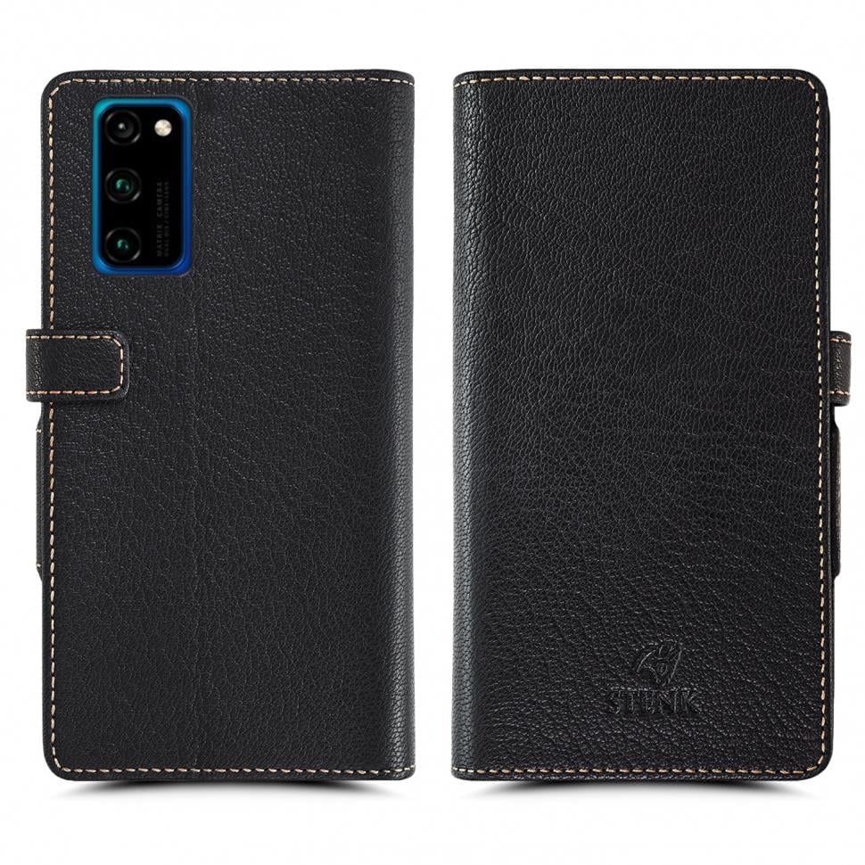 Чехол книжка Stenk Wallet для HuaWei Honor View 30 Pro Черный (67614)