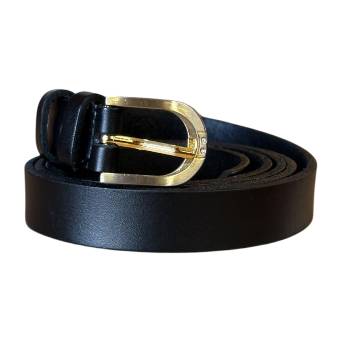 Ремень женский кожаный Черный (6094)