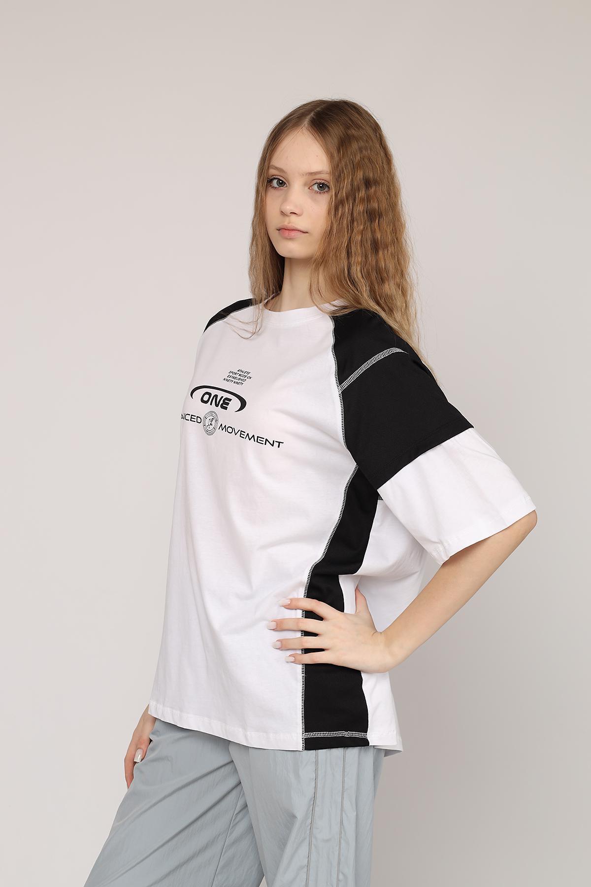 Футболка женская ЦБ-00271936 с коротким рукавом р. 46 Белый (SKT001049951)