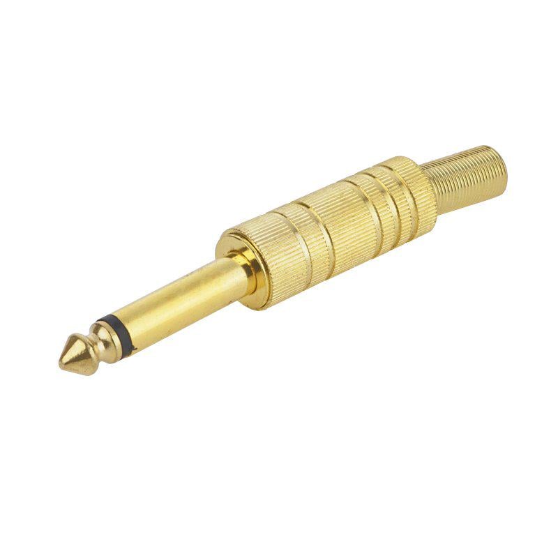 Штекер Gold 6,3 моно с насечкой (A140018) Штекер Gold 6,3 моно с насечкой (A140018)