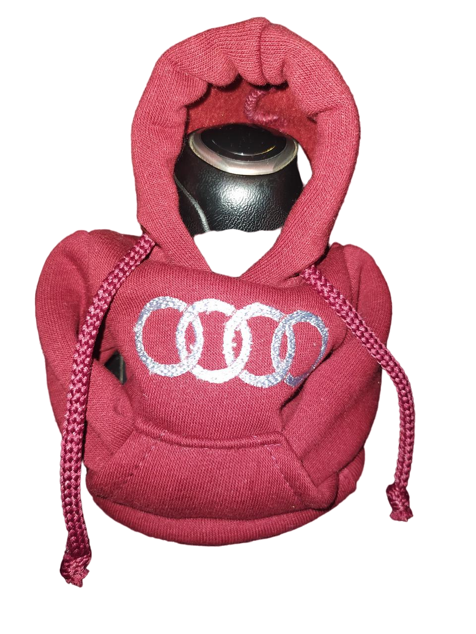 Чохли на КПП Худі з вишивкою логотипу Audi Бордовий (10070-1)