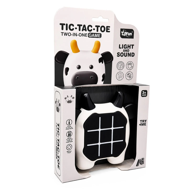 Гра дитяча "Натискай швидко: Корівка" Tic-Tac-Toe G66-2 зі світлом та звуком