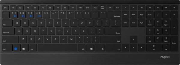 Клавиатура Rapoo E9500 Wireless Black (E9500 Black) Клавиатура Rapoo E9500 Wireless Black (E9500 Black)