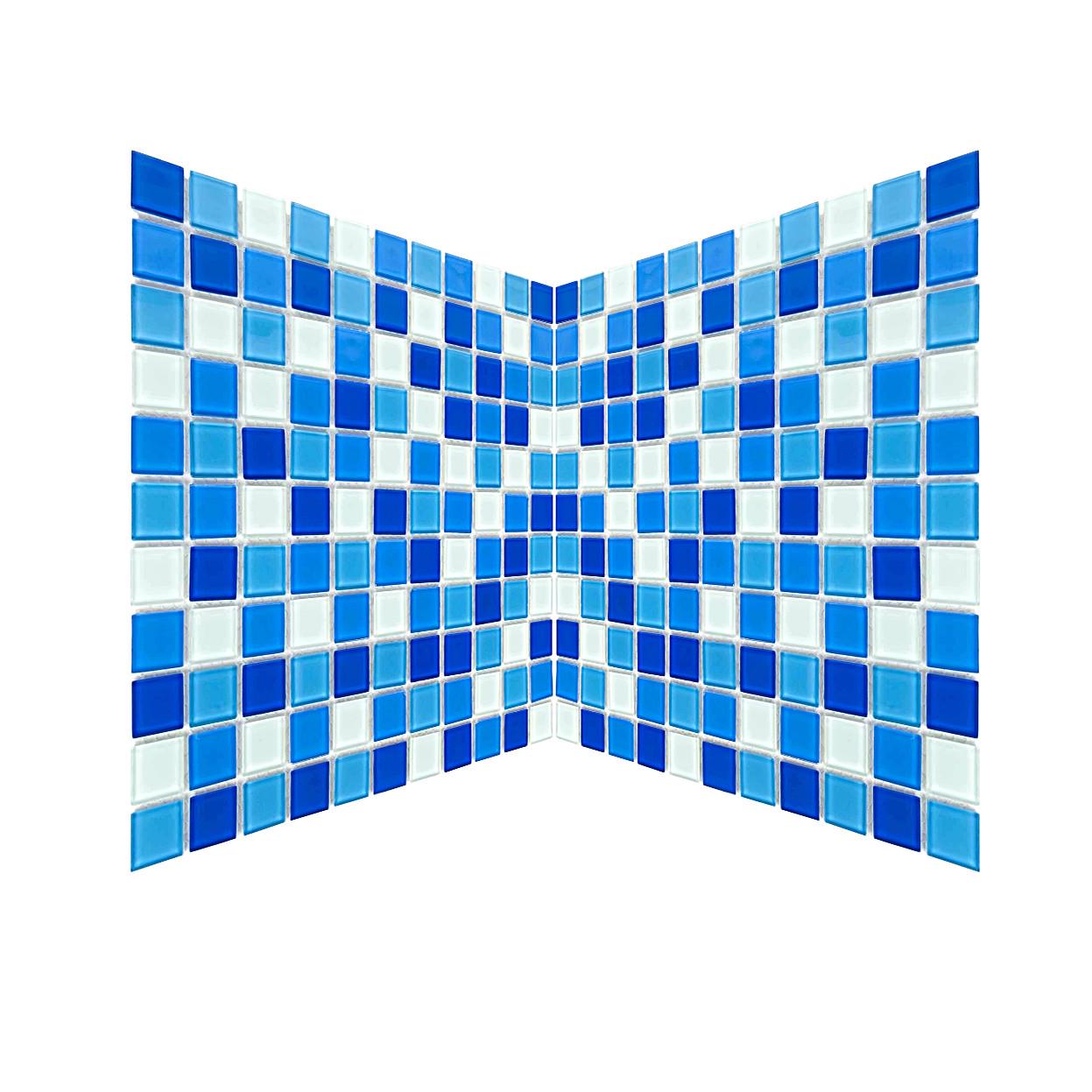 Мозаїка скляна Aquaviva Cristall Bagama Light 300х300 мм - фото 3 Мозаїка скляна Aquaviva Cristall Bagama Light 300х300 мм - фото 3