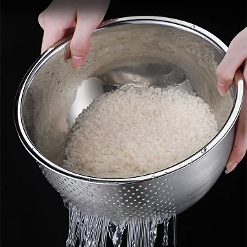 Миска-друшляк 26x12,8 см 4,5 л (C01690) - фото 10