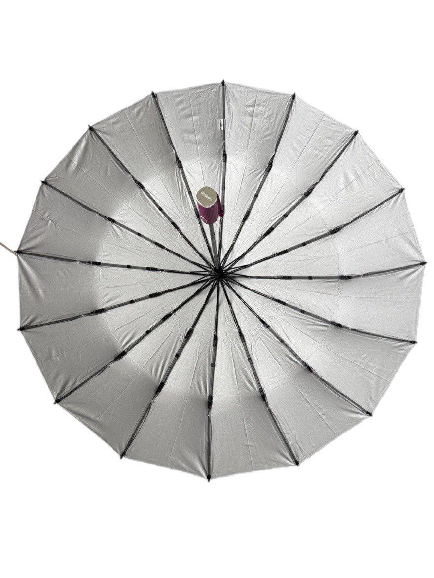 Парасолька-автомат Toprain Umbrella однотонна 16 спиць зі сріблом під куполом Фуксія (4016/7) - фото 2 Парасолька-автомат Toprain Umbrella однотонна 16 спиць зі сріблом під куполом Фуксія (4016/7) - фото 2