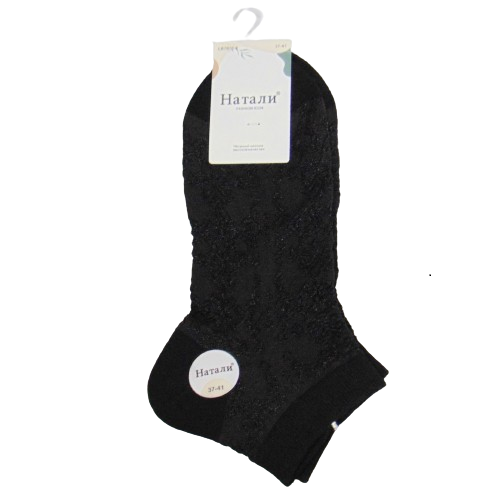 Носки женские короткие с узором Натали р. 37-41 Черный (2134853961)
