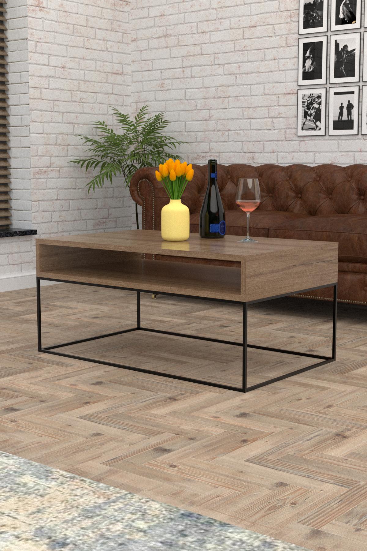 Журнальный столик EcoLoft Лофт Лоран DSP-1142 Коричневый (23506179) - фото 2