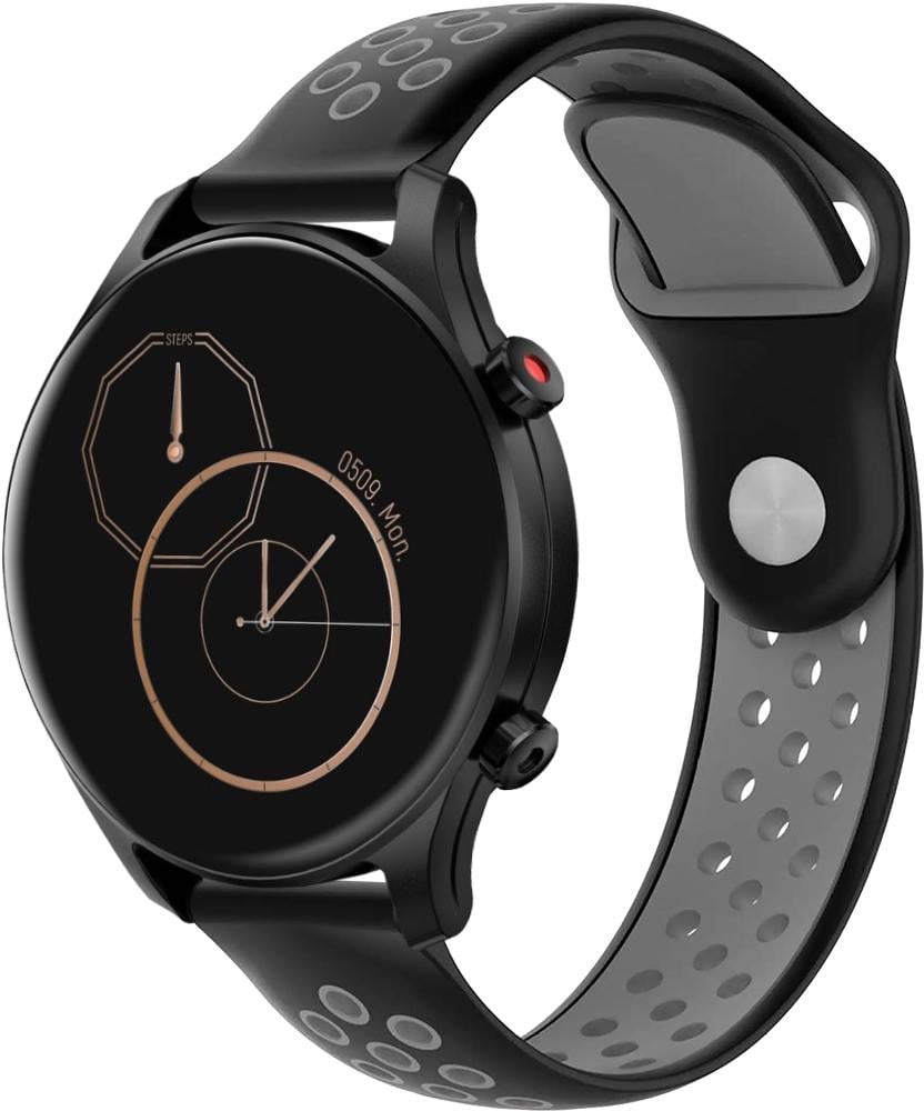 Ремінець Sport для Haylou Smart Watch Solar LS05 Black Grey (26158-53) Ремінець Sport для Haylou Smart Watch Solar LS05 Black Grey (26158-53)