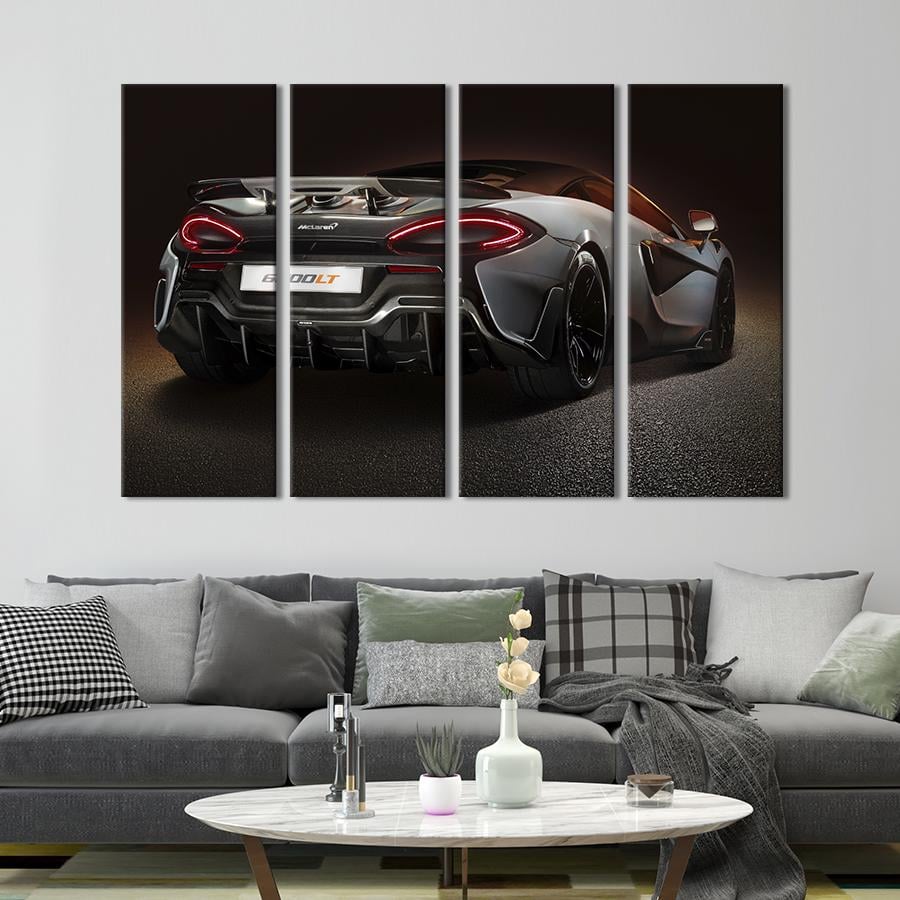 Картина на холсте Шикарный автомобиль McLaren 570S 89x53 см (1351-41)
