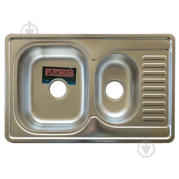 Кухонная мойка Platinum 7850D Decor Хром (40110)