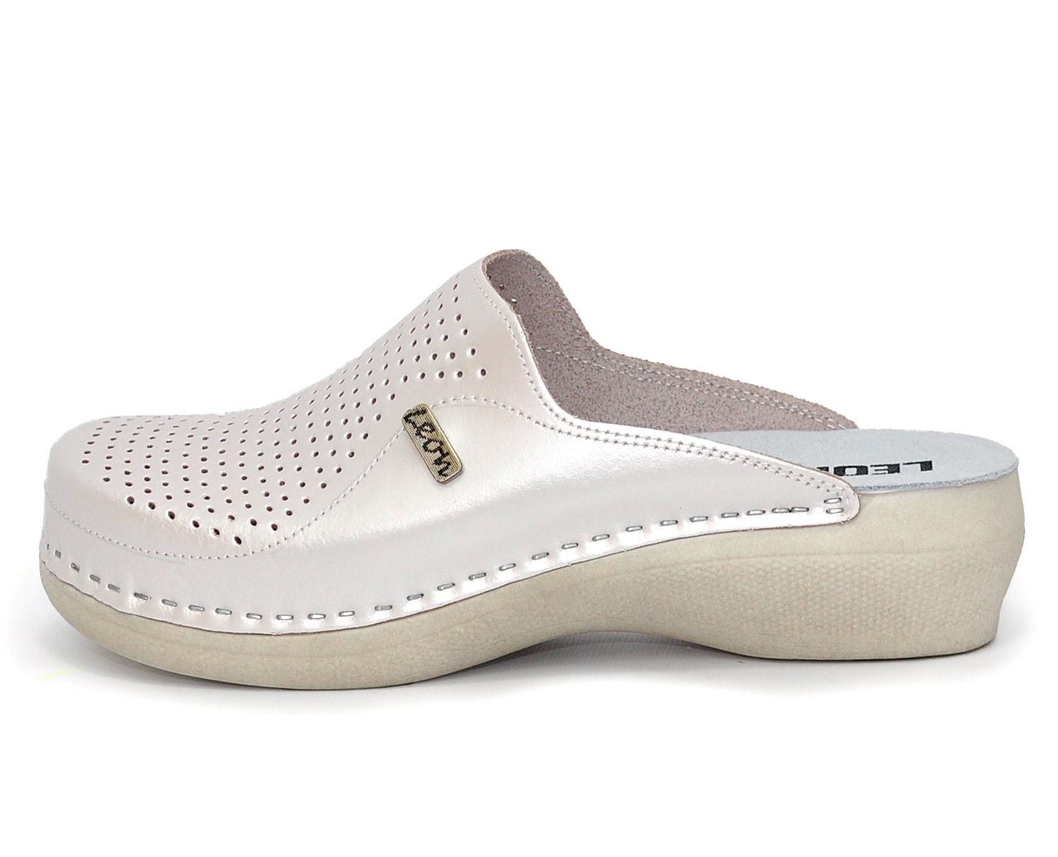 Женские сабо кожаные Leon PU115 р. 39 Перламутровый Женские сабо кожаные Leon PU115 р. 39 Перламутровый