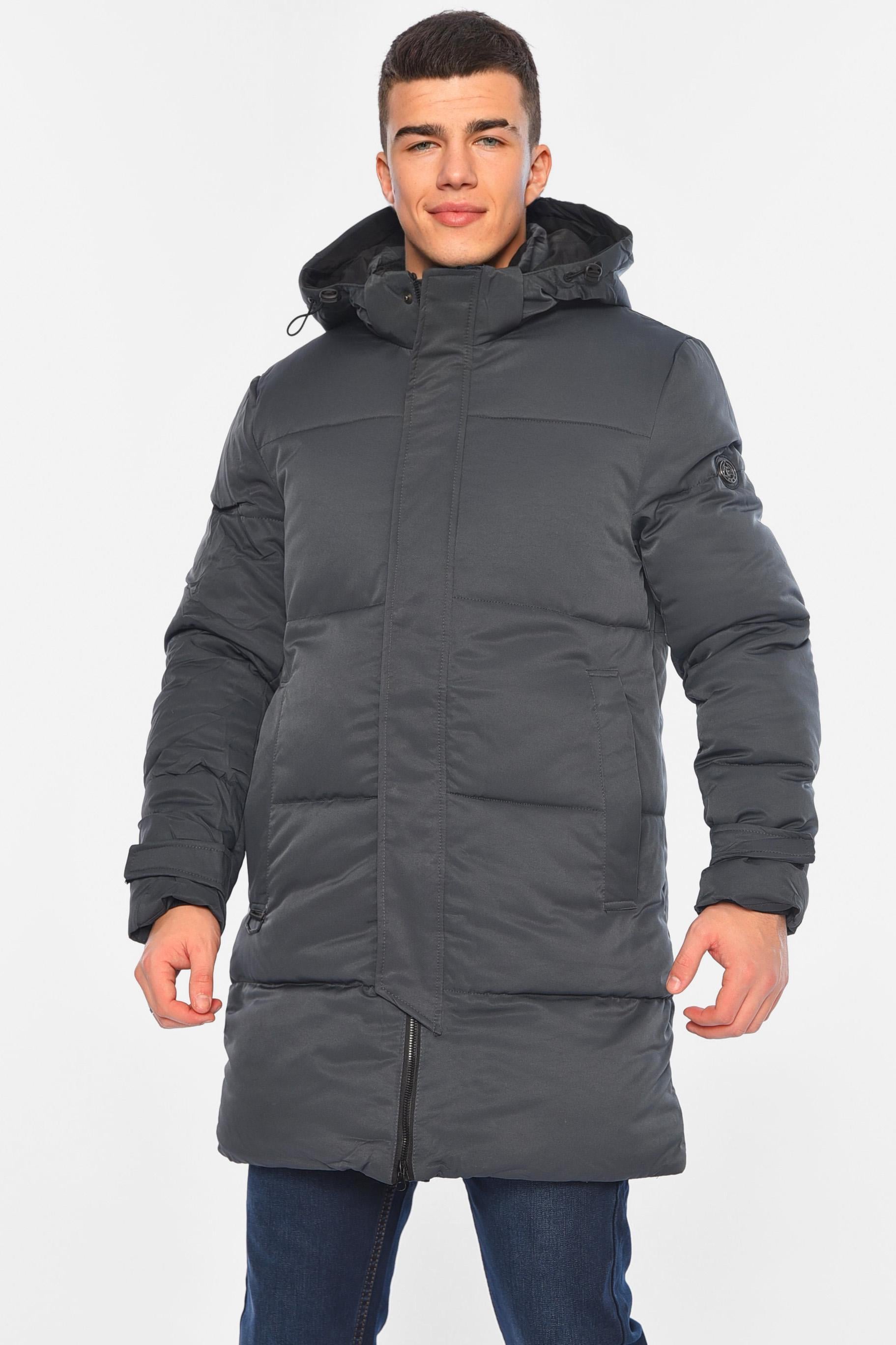 Куртка мужская удлиненная еврозима 3XL Серый (196073)