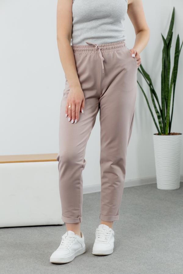 Спортивные штаны женские AKSAN XL Темно-бежевый (22.1530_dark-beige_48(XL)) - фото 1