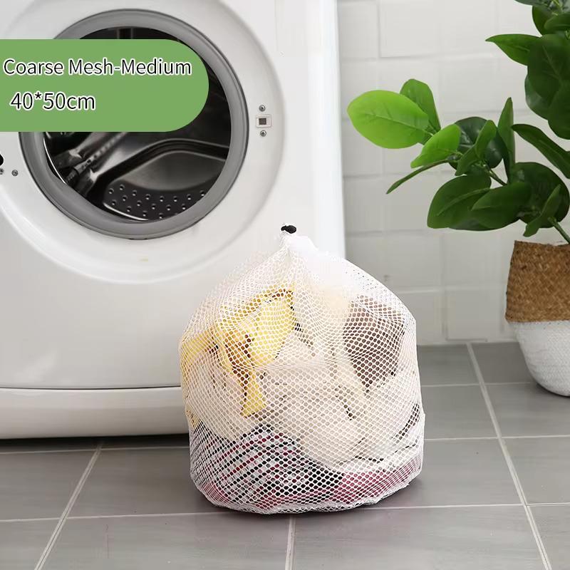 Комплект мешков для белья со шнурком сетка 4 шт. - фото 2