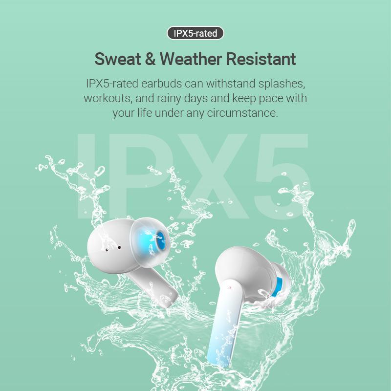 Навушники бездротові Vention Elf E04 Bluetooth 5.3 шумозаглушення TWS 10 мм 22 год відтверення AAC/SBC Hi-Fi водонепроникні IPX5 Білий (NBIW0) - фото 12 Навушники бездротові Vention Elf E04 Bluetooth 5.3 шумозаглушення TWS 10 мм 22 год відтверення AAC/SBC Hi-Fi водонепроникні IPX5 Білий (NBIW0) - фото 12