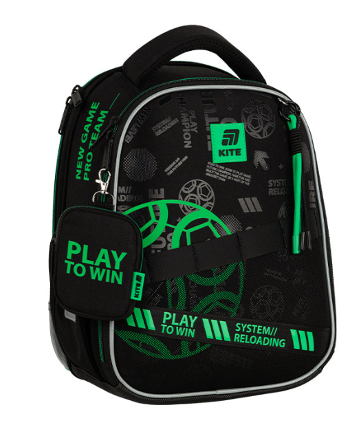 Школьный рюкзак каркасный KITE Education Play&Win K25-555S-2 (4063276197986)