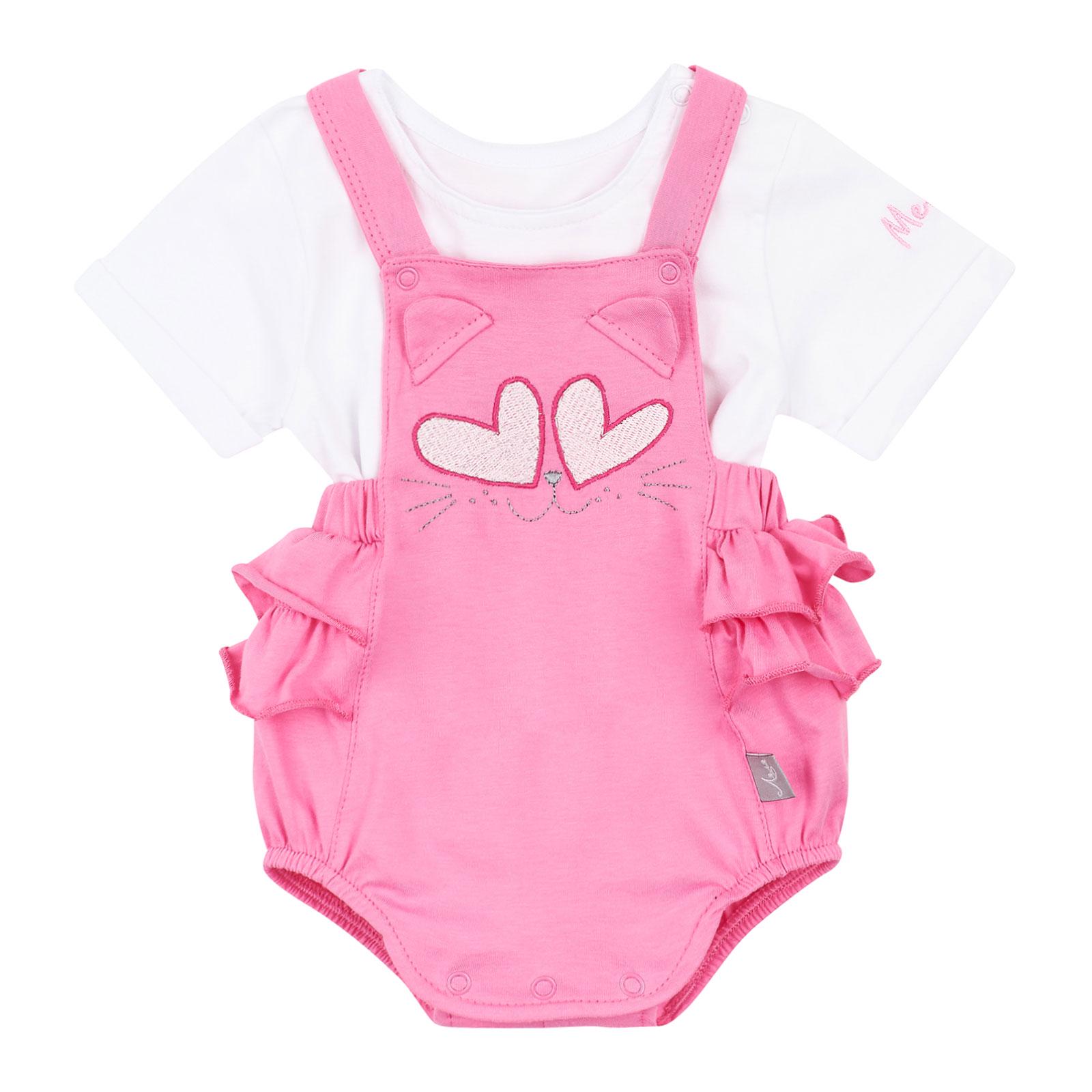 Комплект детский ЛяЛя с полукомбинезоном и футболкой 80 см (К3КЛ013)