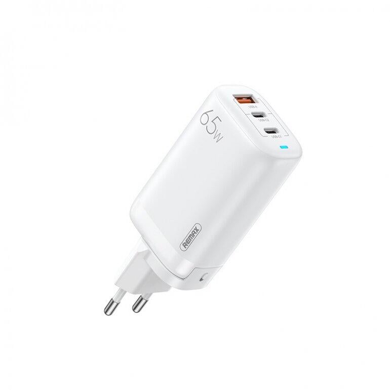 Зарядное устройство сетевое Remax Ligil 65W USB/2хType-C PD/QC Белый (RP-U55)