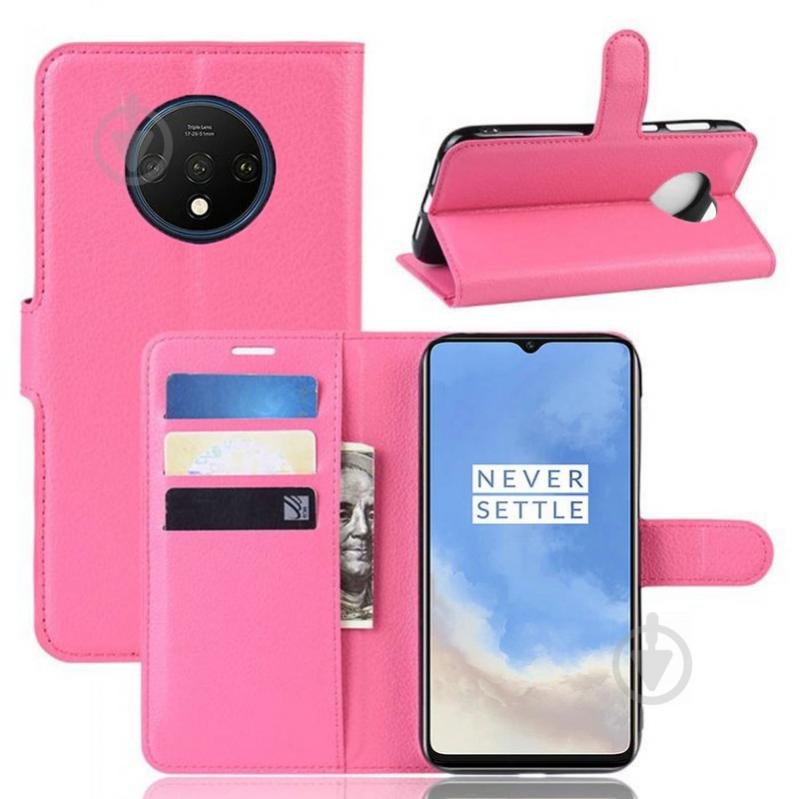 Чохол-книжка Litchie Wallet для OnePlus 7T Rose (hub_LbXX22515) - фото 2