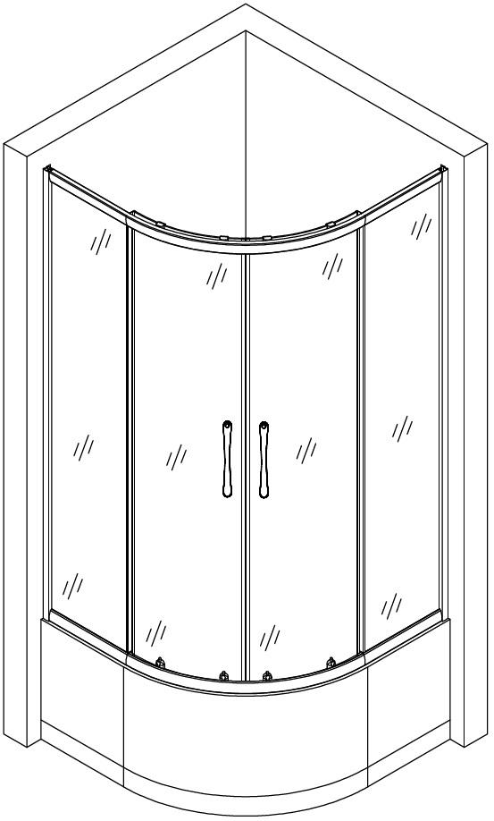 Душова кабіна Bravo WARTA 90WT - фото 9